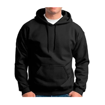 Blusa Frio Moletom Sem Estampa Liso Unissex Top (M, Preto)