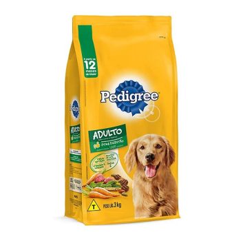 Ração Pedigree Carne e Vegetais Para Cães Adultos Raças Médias e Grandes 3 kg