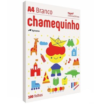 Papel Chamequinho Branco A4 75g Pacote 100 folhas