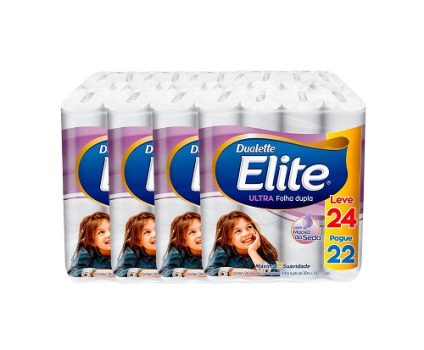 Papel Higiênico Elite Ultra Folha Dupla – 96 Rolos