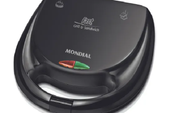 Sanduicheira Fast Grill e Sandwich, Mondial, Preto, 750W, 110V – S-12