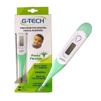 G-Tech Termômetro Digital de Ponta Flexível – Alimentado por pilha/bateria