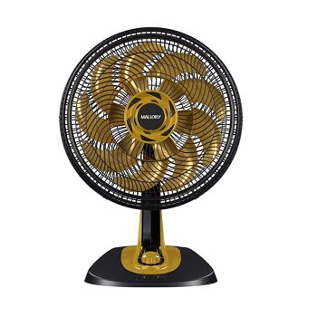 Ventilador de Mesa Britânia BVT410G 40 cm 6 Pás 3 Velocidades Preto/ Dourado 110V