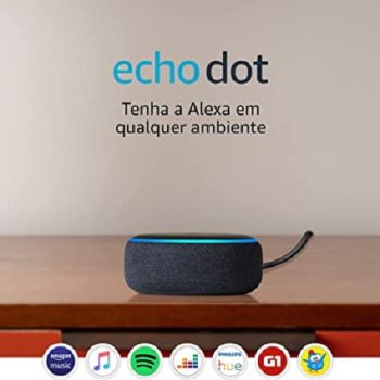 Echo Dot (3ª Geração): Smart Speaker com Alexa – Cor Preta