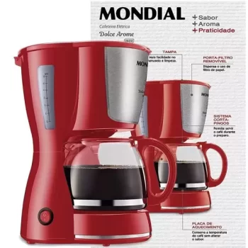 Cafeteira Elétrica Mondial Dolce Arome C-35-18X CAFETEIRA C-35-18X 220V/60HZ JARRA DE VIDRO
