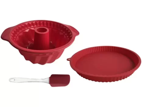 Jogo de Formas de Silicone Brinox Glacê 3 Peças