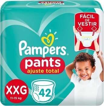 Fralda Pampers Pants Ajuste Total XXG – 42 fraldas
