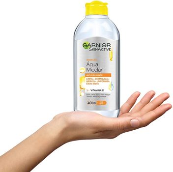 Água Micelar Garnier SkinActive Antioleosidade Vitamina C, 400ml