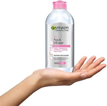 Água Micelar Garnier SkinActive Tudo em 1, 400ml