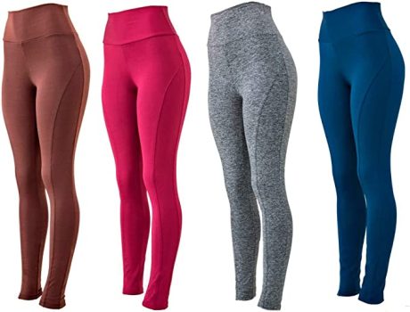 KIT 4 Leggings Montaria Suplex Cós Alto