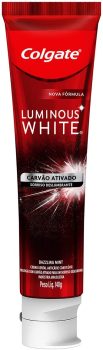 Creme Dental para Clareamento Colgate Luminous White Carvão Ativado 140g Preço especial