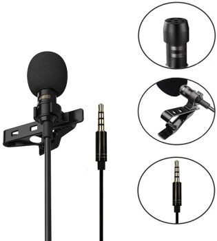 Microfone de Lapela Celular Computador Câmera Smartphone Android IPhone Plug P3