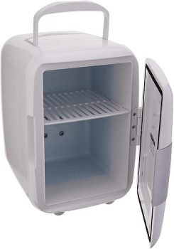 Mini Geladeira 4L 12V 220V Capacidade 6 Latas de 350ML Com Cabo DC Sem Cabo Ac Branca Multilaser – TV010, Branco