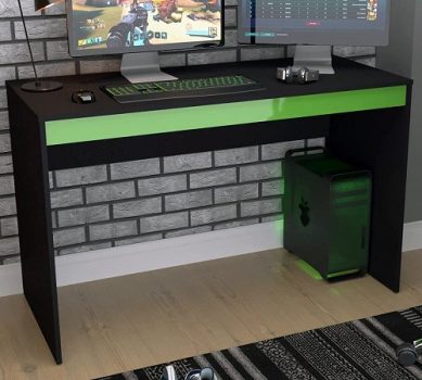 Mesa Escrivaninha Gamer B23 – Preto/Verde