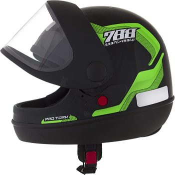Pro Tork Capacete Sport Moto 788 58 Preto/Verde