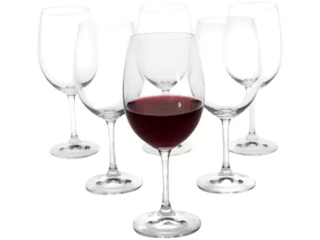 Jogo de Taças para Vinho Cristal 450ml 6 Peças – Haus Sense