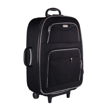 Mala De Tecido Com Rodinhas Tamanho Bordo – Roncalli Roma