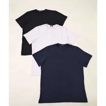 Kit 3 Camisetas Masculinas Básicas Manga Curta