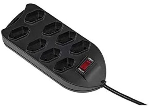 Protetor Eletronico Intelbras com 8 tomadas EPE 1008+ Preto