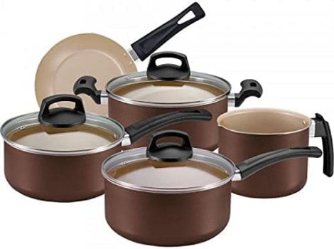 Jogo de Panelas 5 peças Marrom Premium Panelux