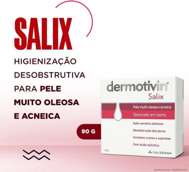 Salix Sabonete em Barra, Dermotivin, 90g