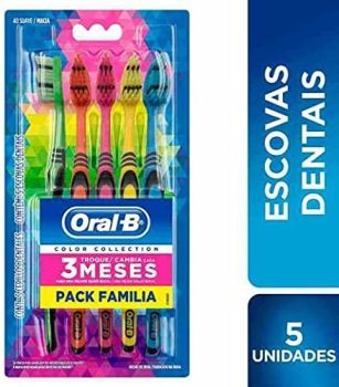 Escova Dental Oral-B Color Collection Pack Familiar