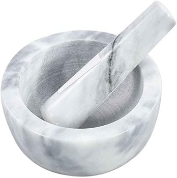 Conjunto Pilão e Socador de Mármore Marin 12cm x 6cm – Lyor