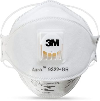 Respirador para Partículas 3M™ Aura™ 9322, PFF-2(S), Branco