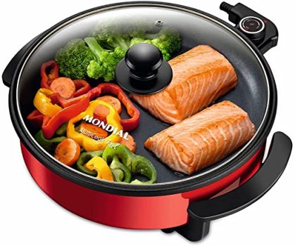 Panela Elétrica Mondial, MultiCook Red, 110V, 1200W – PE-28