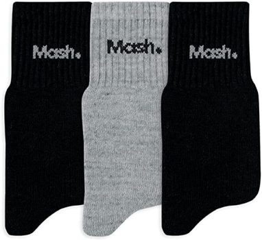 Kit 3 Meias Cano Curto Algodão, Mash, Masculino