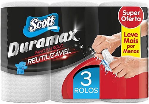 Pano Reutilizável Scott Duramax Rolo – 174 unidades