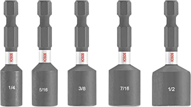 Conjunto de Porta-Brocas, BOSCH ITNSV105, 5 peças, 4,7 cm