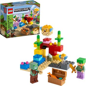 21164 LEGO® Minecraft™ O Recife de Coral, Kit de Construção (92 peças)
