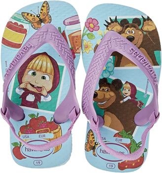 Chinelo Baby Masha and the Bear, Havaianas, Bebê Unissex