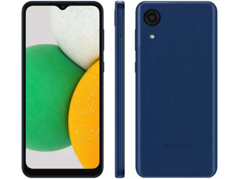 Smartphone Samsung Galaxy A03 Core 32GB Azul 4G – Octa-Core 2GB Ram 6,5” Câm 8MP + Selfie 5MP