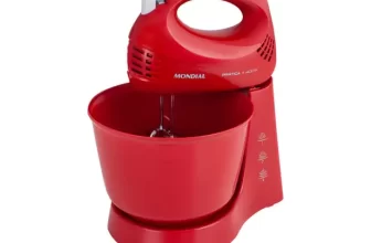 Batedeira Mondial Vermelha 400W Prática – B-44-R 3 Velocidades