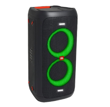 Caixa de Som Amplificada JBL Party Box 100 Bluetooth e Luzes LED, 160W, Preto
