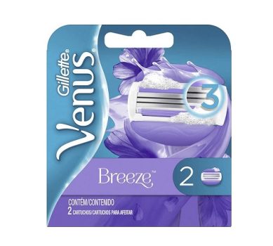 Carga para Aparelho de Depilar Gillette Venus Breeze 2 unidades
