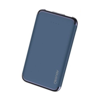 Carregador Portátil Universal 6.000mAh, 2 portas USB 2.1A, Led Indicador de bateria, Azul, PB6KMB,Geonav