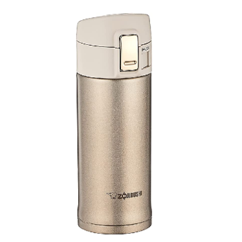 Garrafa de aço inoxidável Zojirushi, SM-KHE36NL, 355 ml, Champagne Gold