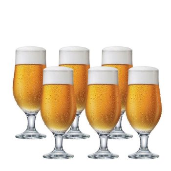 Jogo de Taças Cerveja Royal Beer Vidro 330ml 6 Pcs