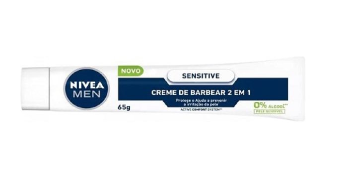 NIVEA MEN Creme De Barbear Sensitive 2 Em 1 65g