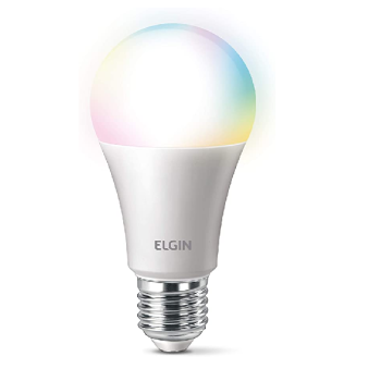 Smart Lâmpada Led Colors, 10w Bivolt Wi-FI – Elgin, compatível com Alexa