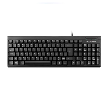 Teclado Multilaser Slim Preto Laser Usb – TC193
