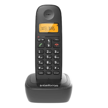 Telefone sem fio com identificador Intelbras TS2510 ID Preto