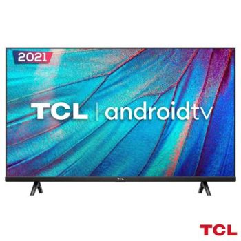 Smart TV TCL LED HD 32″ Android TV com Google Assistant e Borda Slim e Wi-Fi – 32S615