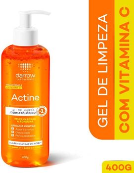 Actine Sabonete Líquido + Vit C, pele oleosa a acneira, Darrow – 400g, Laranja