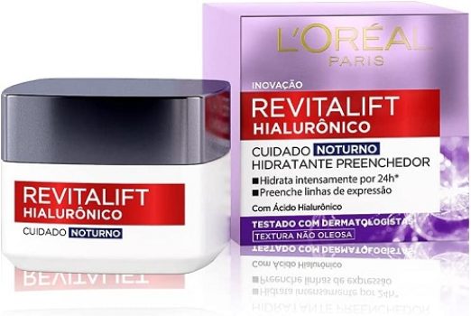 Creme Facial Anti-idade L’Oréal Paris Revitalift Hialurônico Noturno, 49g