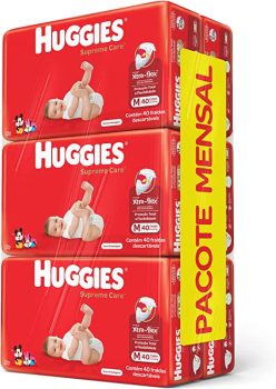Fralda Huggies Supreme Care M – 240 Fraldas