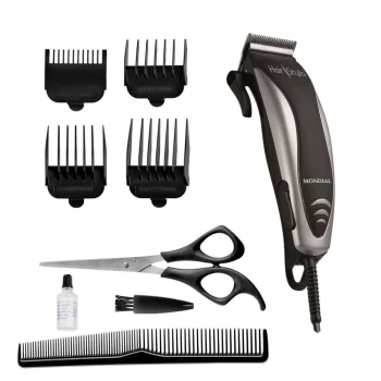 Máquina de cortar de cabelo 4 pentes mondial hair stylo 110V